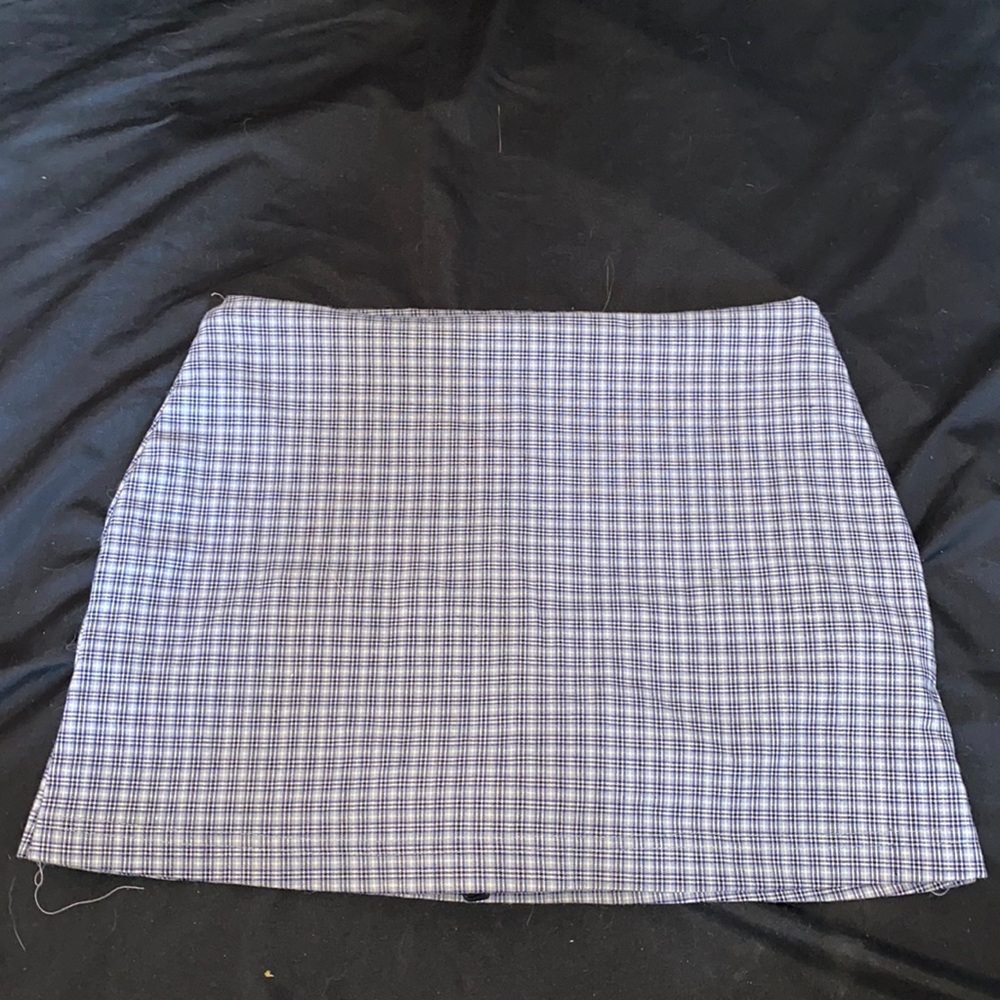 90s plaid mini skirt